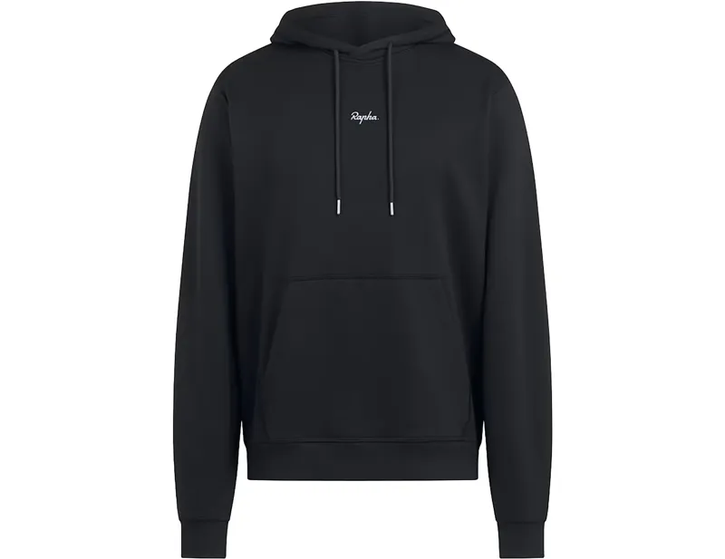 Rapha Cotton Hoodie in Black/White