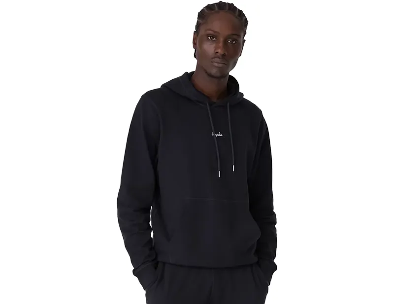 Rapha Cotton Hoodie in Black/White-2