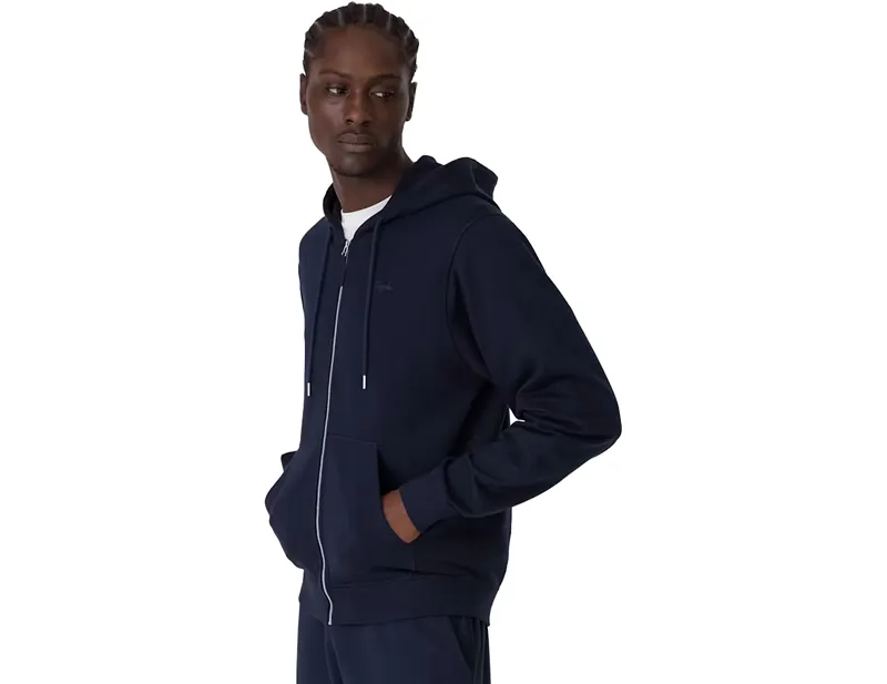 Rapha Cotton Zip Hoodie in Dark Navy/Navy-2