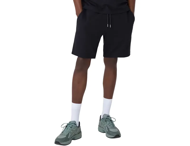 Rapha Cotton Sweatshort in Black/White-2