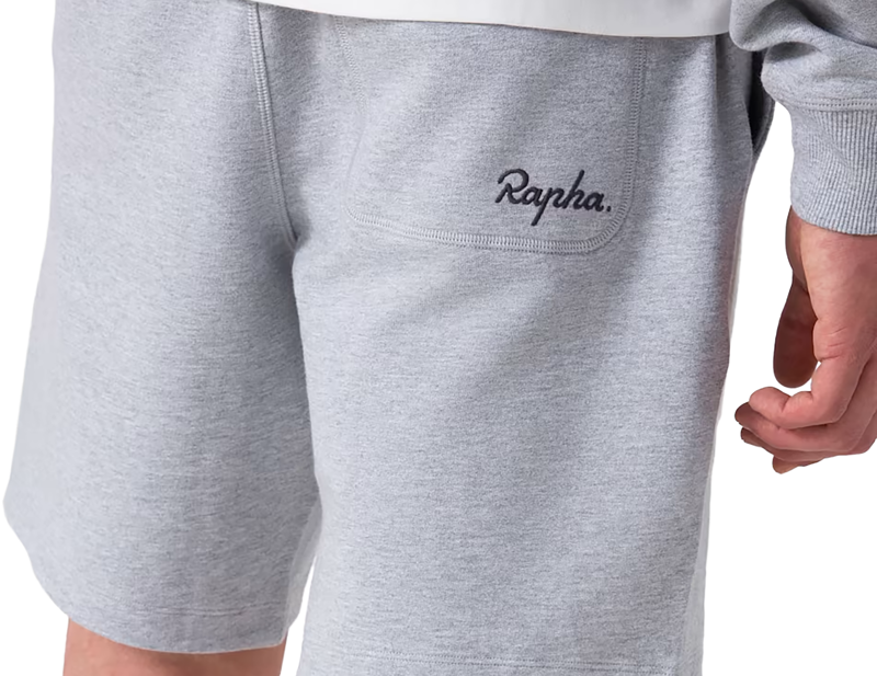 Rapha Cotton Sweatshort in Light Grey-4