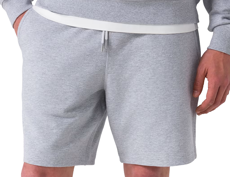 Rapha Cotton Sweatshort in Light Grey-5