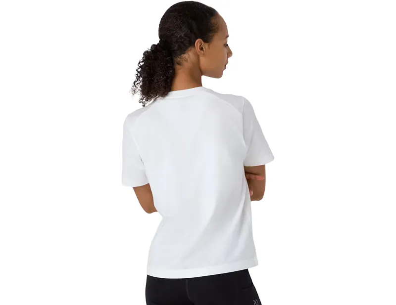Rapha Women's Cotton T-Shirt in White/Light Grey-3