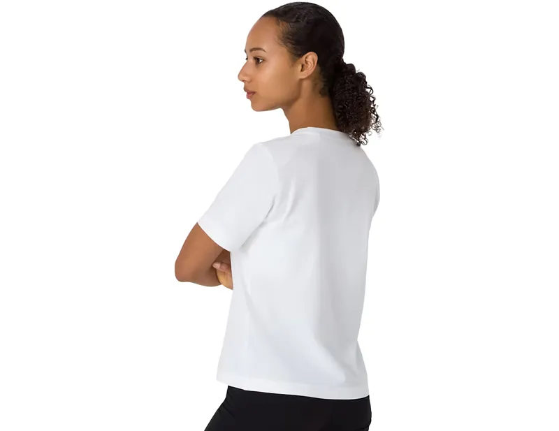 Rapha Women's Cotton T-Shirt in White/Light Grey-4