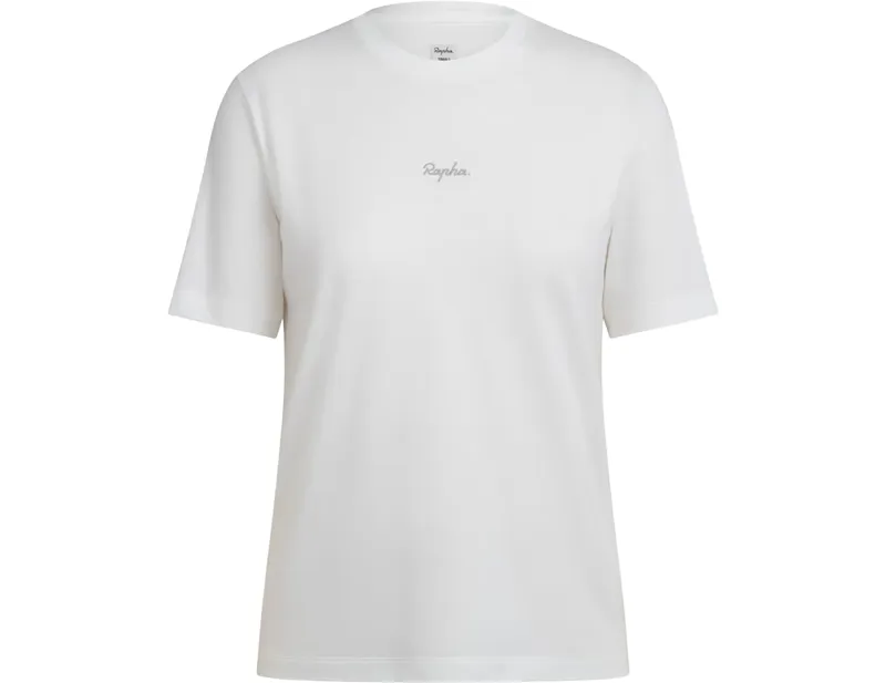 Rapha Women's Cotton T-Shirt in White/Light Grey