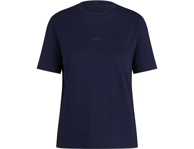 Rapha Women's Cotton T-Shirt in Dark Navy/Black