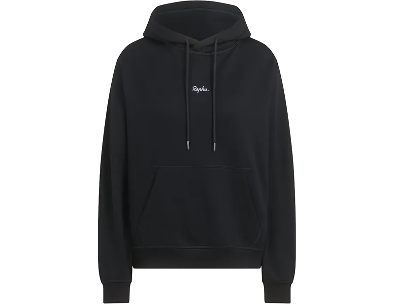 Rapha Women's Cotton Hoodie in Black/White