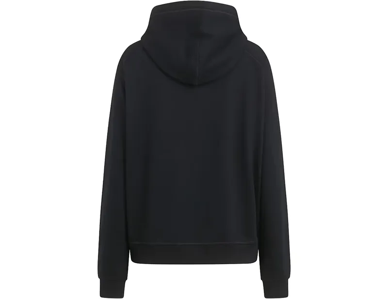 Rapha Women's Cotton Hoodie in Black/White-1