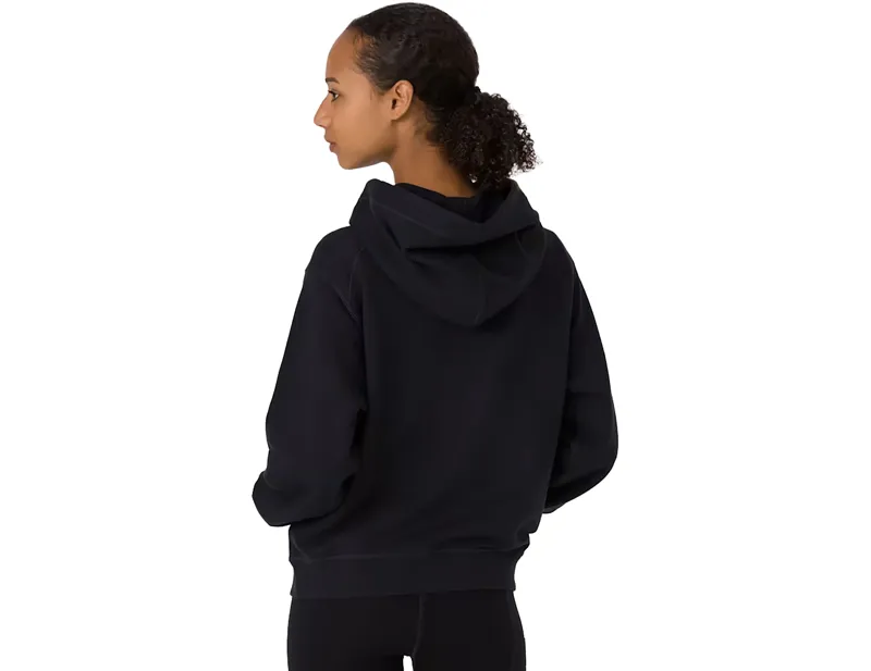 Rapha Women's Cotton Hoodie in Black/White-3