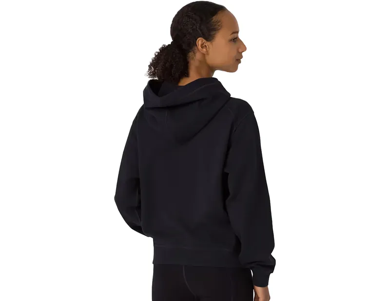 Rapha Women's Cotton Hoodie in Black/White-4