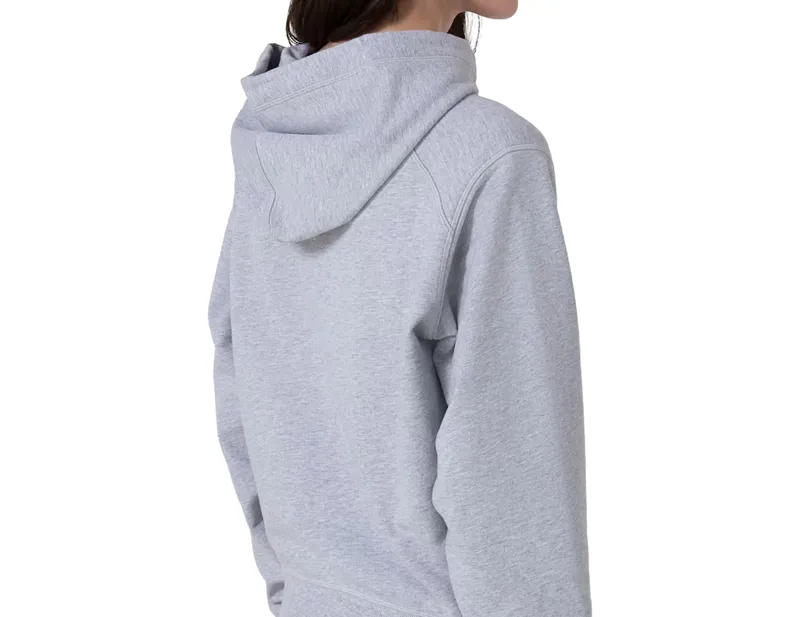 Rapha Women's Cotton Hoodie in Light Grey/Black-5