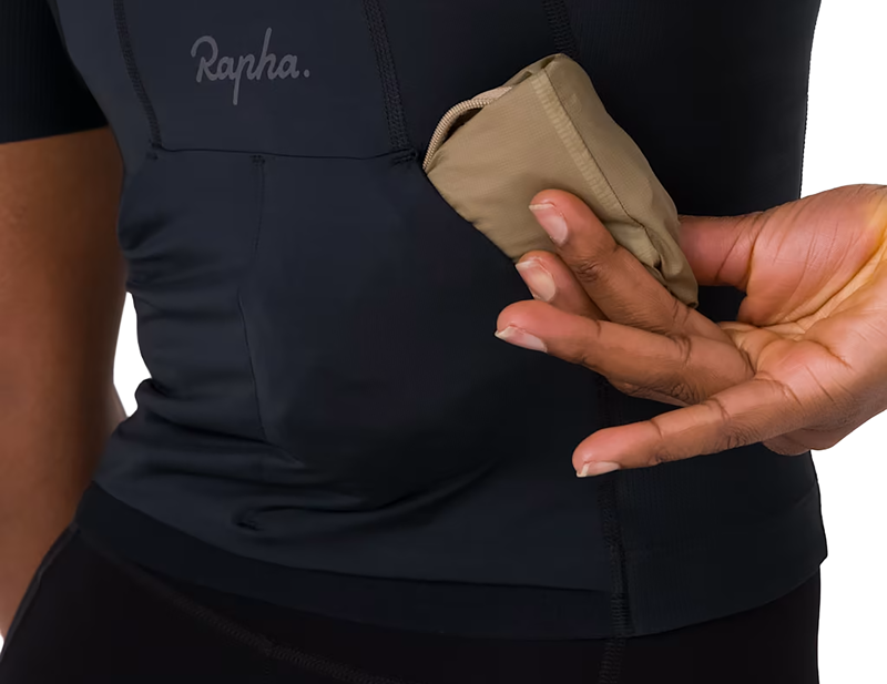 Rapha Women's Cropped Cargo Top in Black/Grey-2