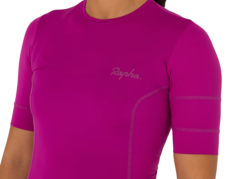 Rapha Women's Cropped Cargo Top in Berry/Mauve-2