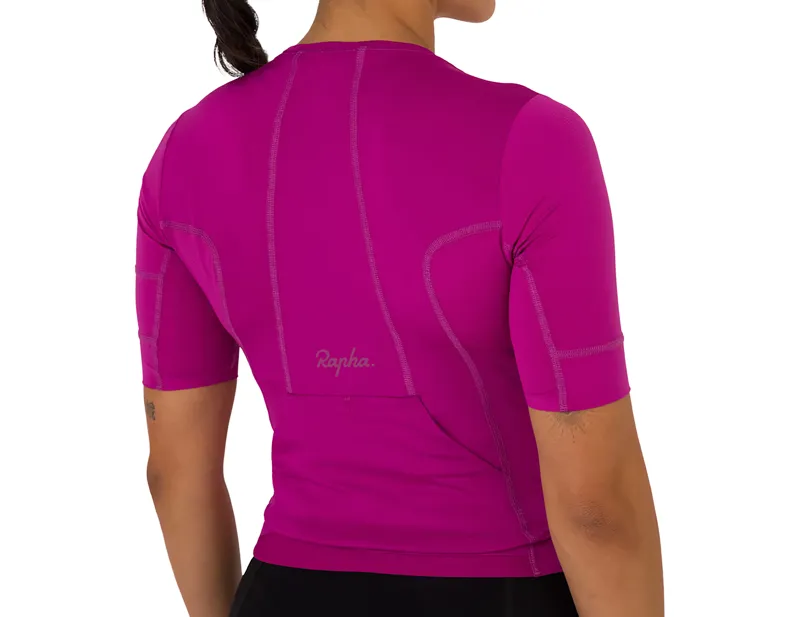 Rapha Women's Cropped Cargo Top in Berry/Mauve-3