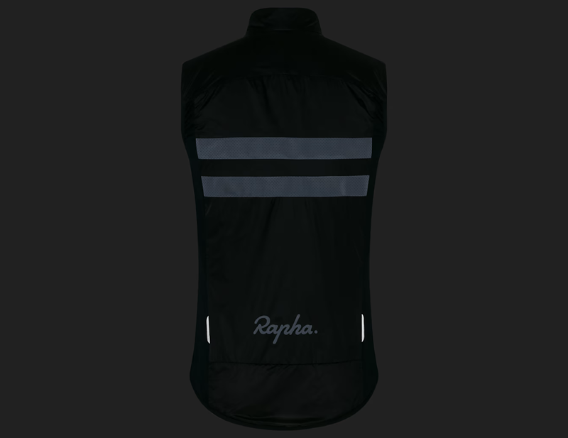 Rapha Brevet Insulated Gilet in Black/Black-3