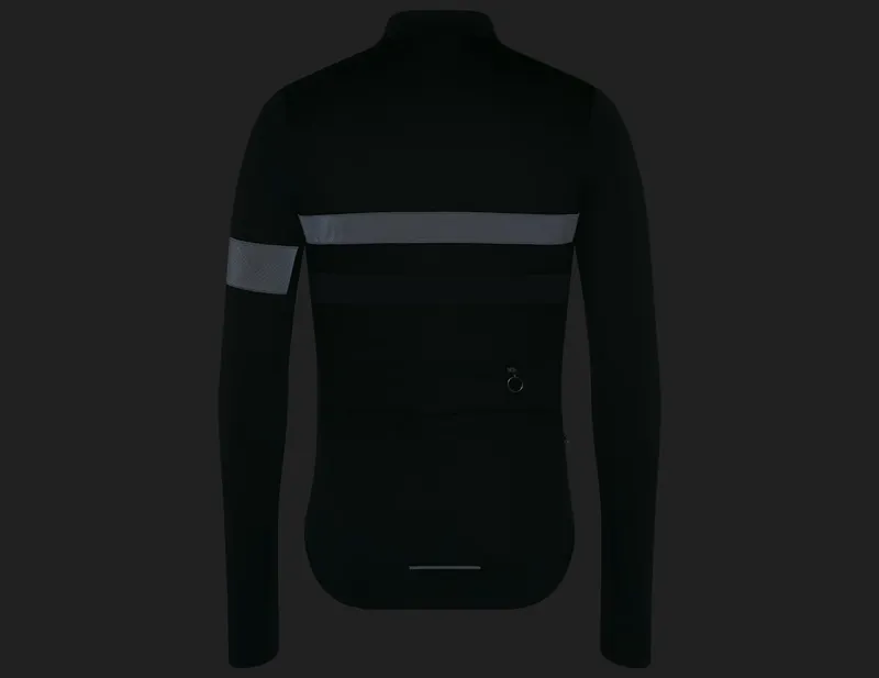 Rapha Brevet Long Sleeve Jersey in Black/Black-6