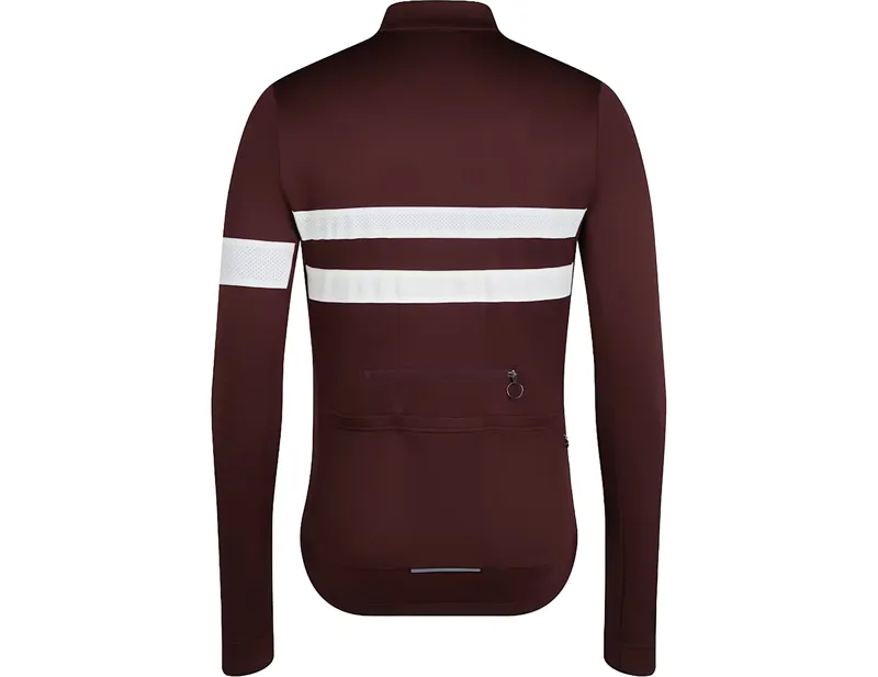 Rapha Brevet Long Sleeve Jersey in Mahogany/White-1