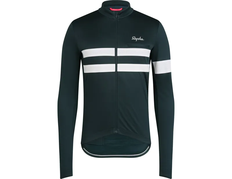 Balfes Bikes Rapha Brevet Long Sleeve Jersey in Forest Green/White | Free postage over £30, £10 off first order, price match & 0% finance.
