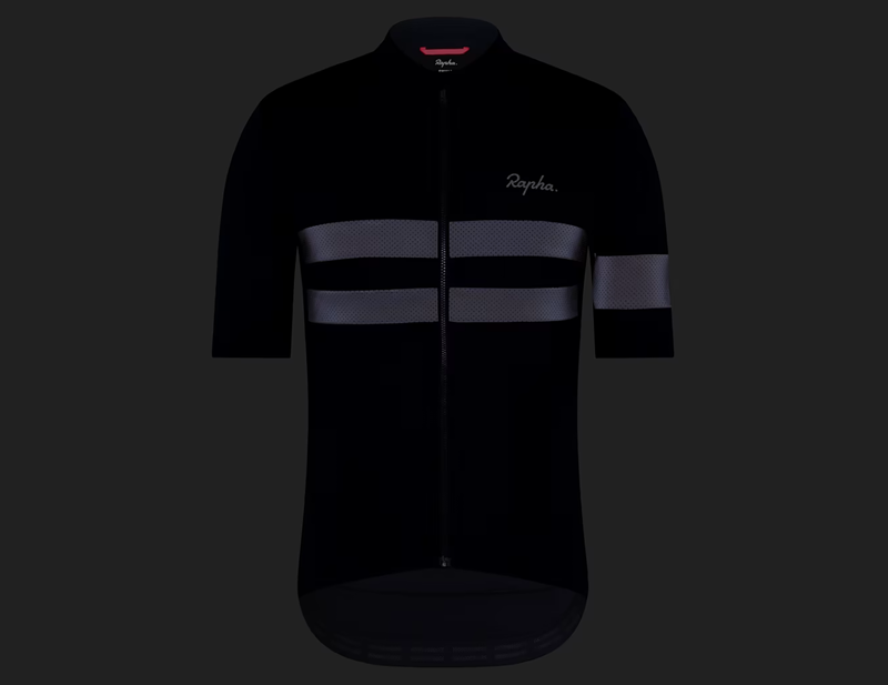 Rapha Brevet Short Sleeve Jersey in Black/Black-2