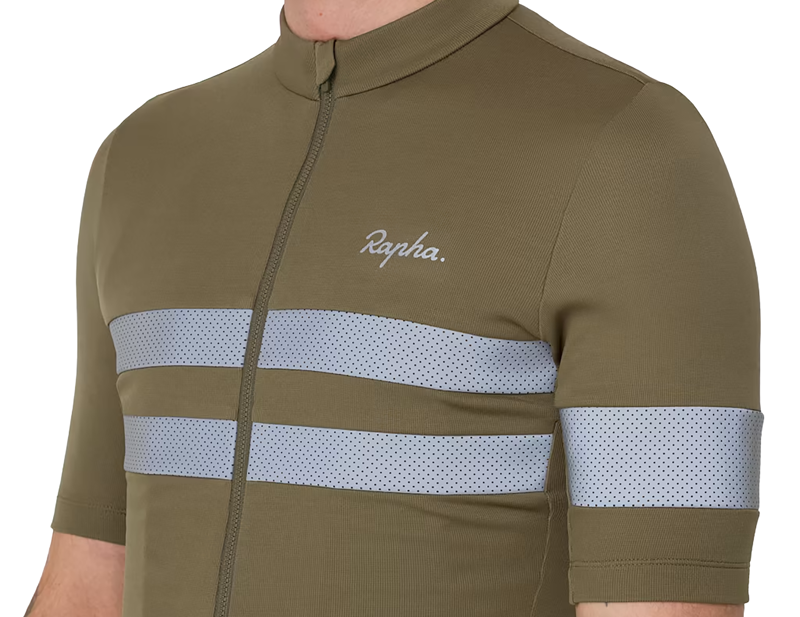 Rapha Brevet Short Sleeve Jersey in Kalamata/Reflective Silver-3