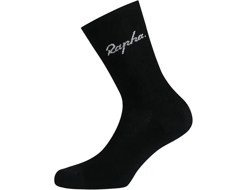 Rapha Cotton Crew Socks in Black/White-1