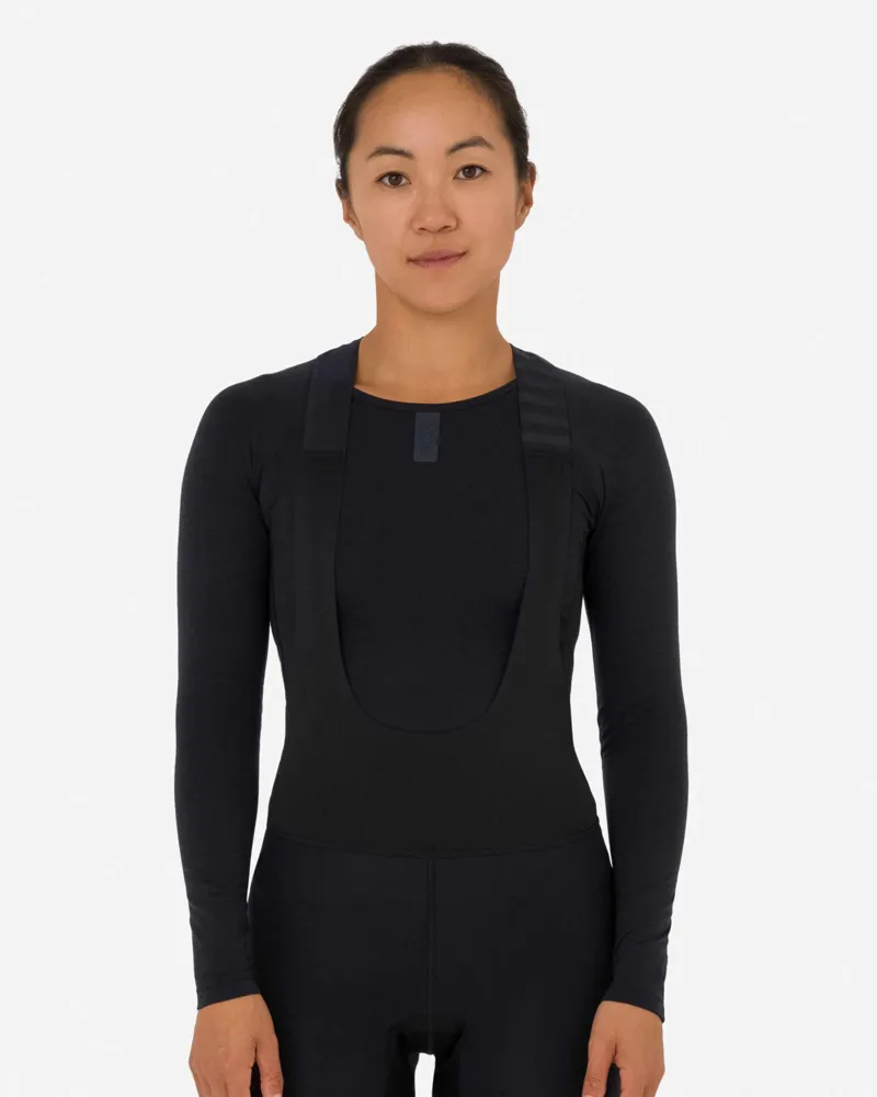 Rapha Women's Long Sleeve Merino Base Layer in Black-2