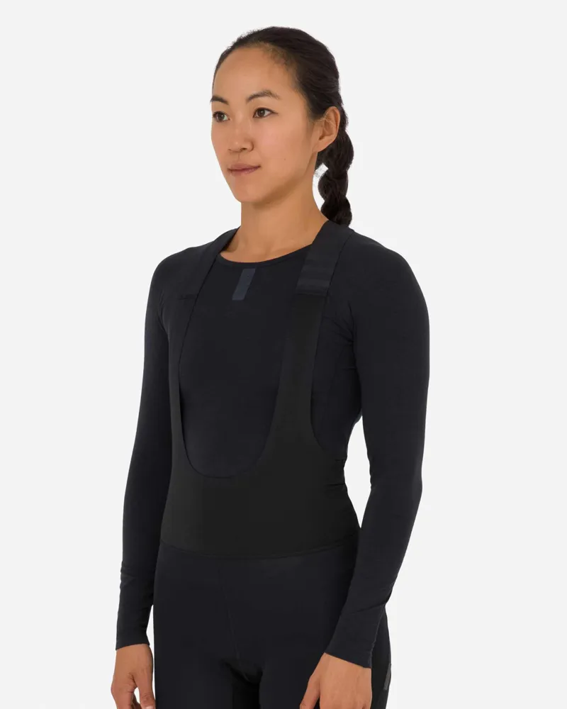 Rapha Women's Long Sleeve Merino Base Layer in Black-3