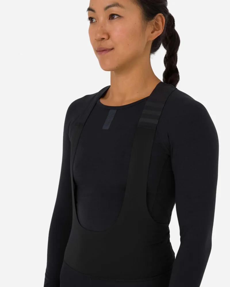Rapha Women's Long Sleeve Merino Base Layer in Black-4