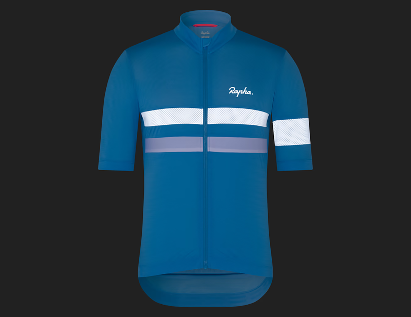 Rapha Brevet Lightweight Short Sleeve Jersey in Cornflower/White-6