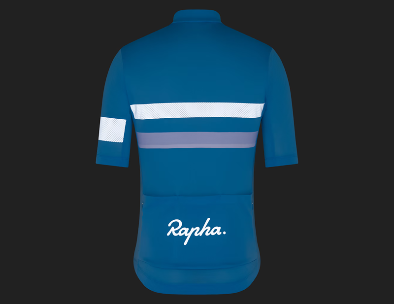 Rapha Brevet Lightweight Short Sleeve Jersey in Cornflower/White-7