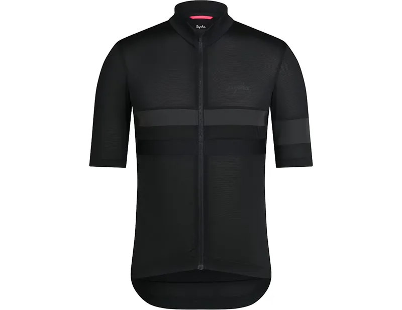 Rapha Brevet Lightweight Short Sleeve Jersey in Black/Black