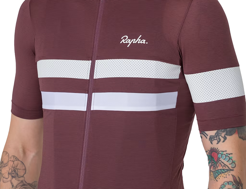 Rapha Brevet Lightweight Short Sleeve Jersey in Huckleberry/White-4