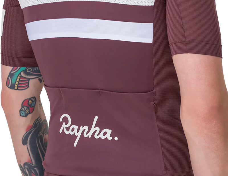 Rapha Brevet Lightweight Short Sleeve Jersey in Huckleberry/White-5