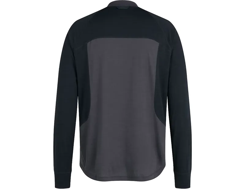 Rapha Explore Merino Long Sleeve T-shirt in Asphalt/Vulcan-1
