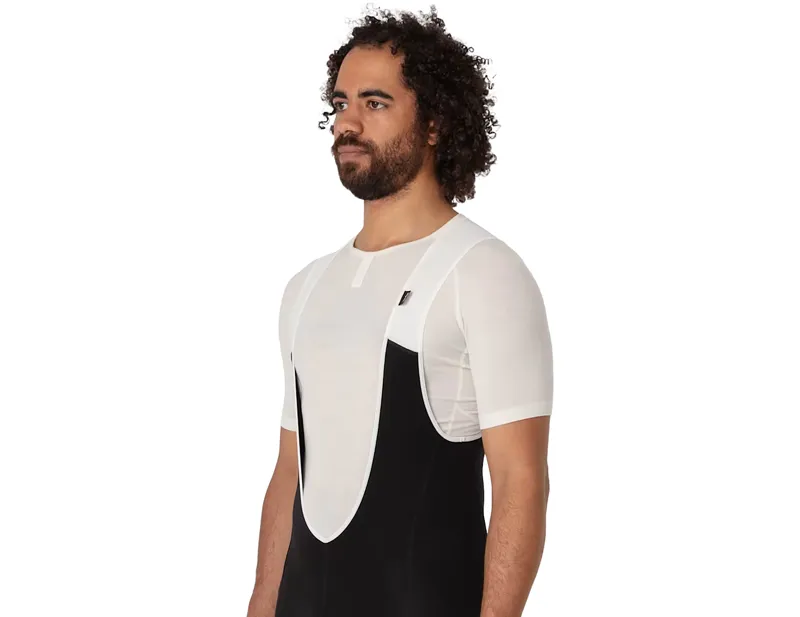 Rapha Short Sleeve Merino Base Layer in Cream/White-3
