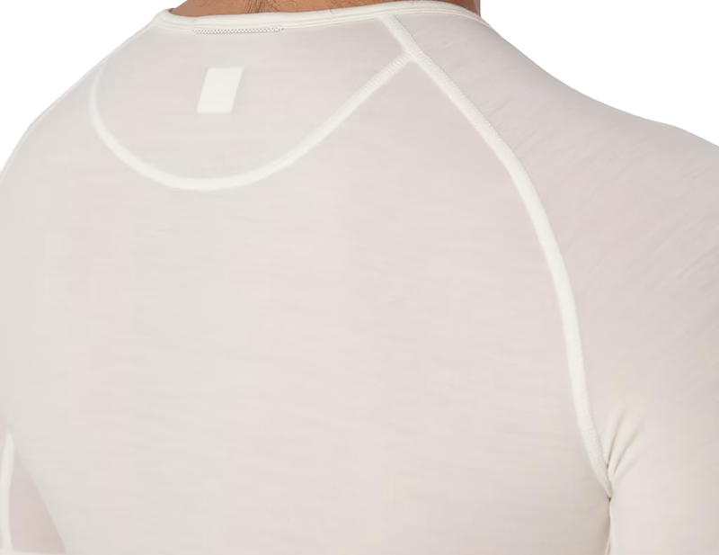 Rapha Short Sleeve Merino Base Layer in Cream/White-2