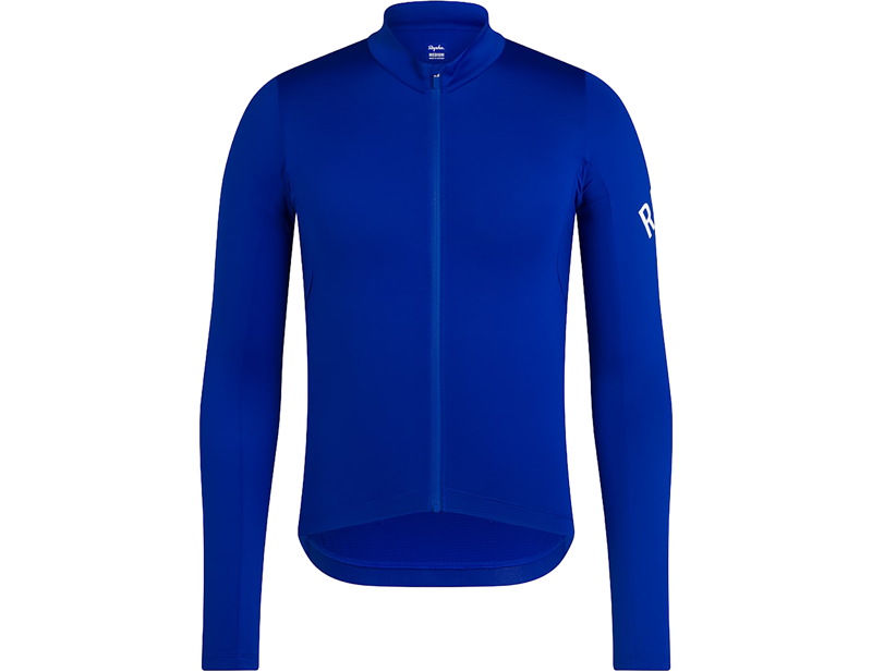Balfes Bikes Rapha Men's Pro Team Long Sleeve Midweight Jersey in Blue/White | Free postage over £30, £10 off first order, price match & 0% finance.