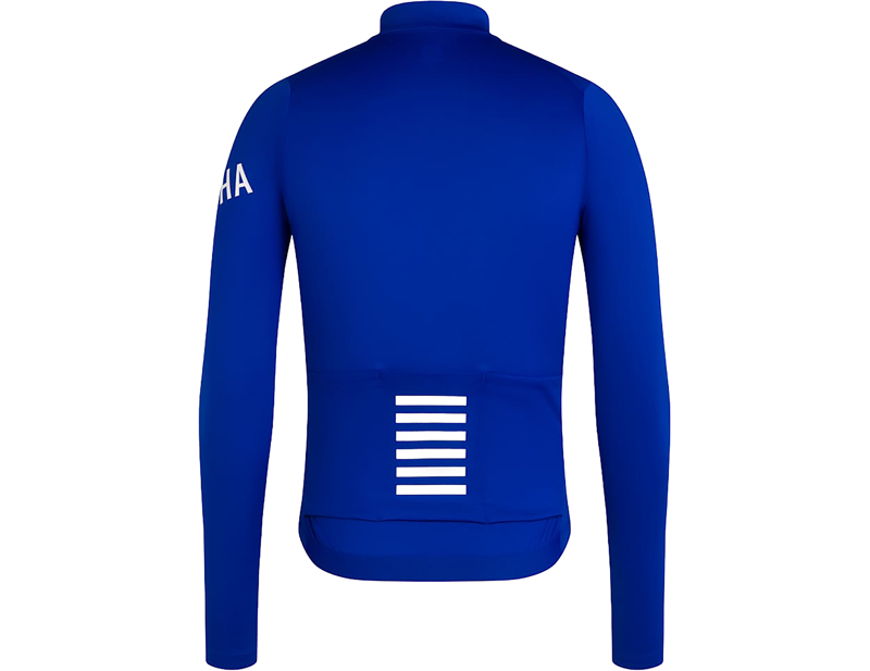 Rapha Men's Pro Team Long Sleeve Midweight Jersey in Blue/White-1