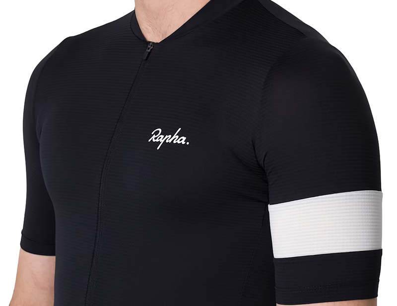 Rapha Core Lightweight Short Sleeve Jersey in Black/White-2