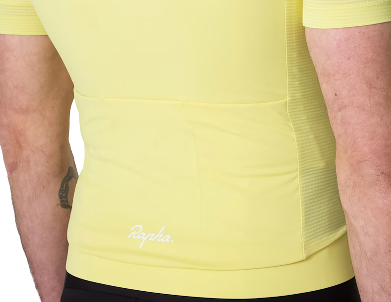 Rapha Core Lightweight Short Sleeve Jersey in Citron/White Alyssum-3