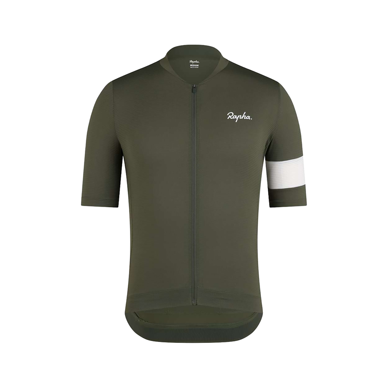 Balfes Bikes Rapha Core Men's Short Sleeve Jersey in Dark Tan/White | Free postage over £30, £10 off first order, price match & 0% finance.