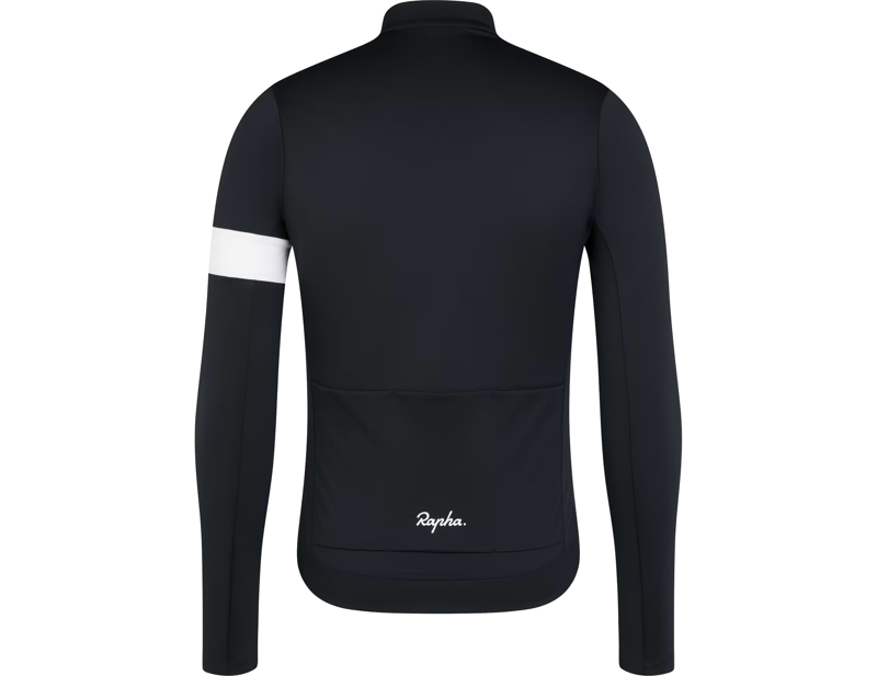 Rapha Core Thermal Long Sleeve Jersey in Black/White-1