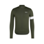 Rapha Core Thermal Long Sleeve Jersey in Dark Green/White