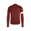 Rapha Men's Core Thermal Long Sleeve Jersey in Brick/White