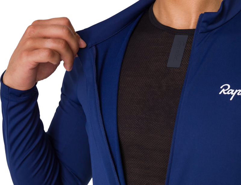 Rapha Core Thermal Long Sleeve Jersey in Navy/White-4
