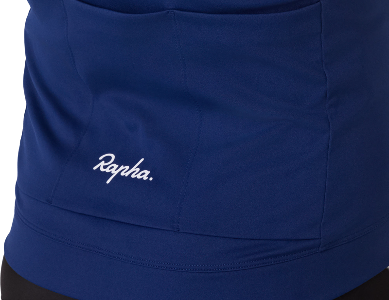 Rapha Core Thermal Long Sleeve Jersey in Navy/White-5