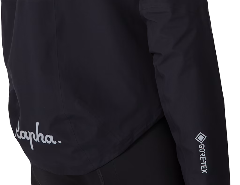 Rapha Gore-Tex Rain Jacket in Black/Silver-3