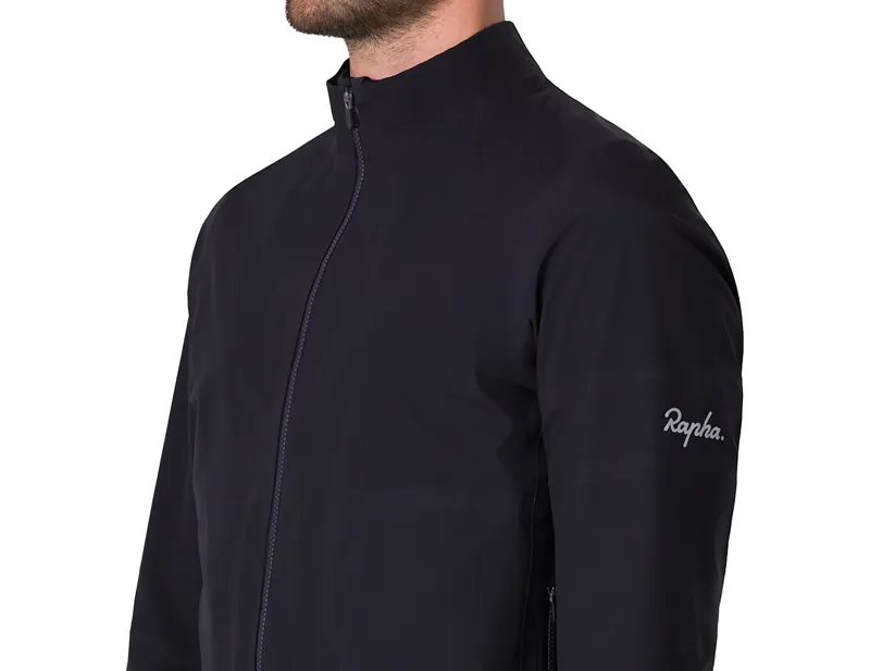Rapha Gore-Tex Rain Jacket in Black/Silver-4