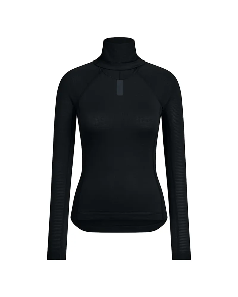 Rapha Women's Long Sleeve Thermal Base Layer in Black/Black