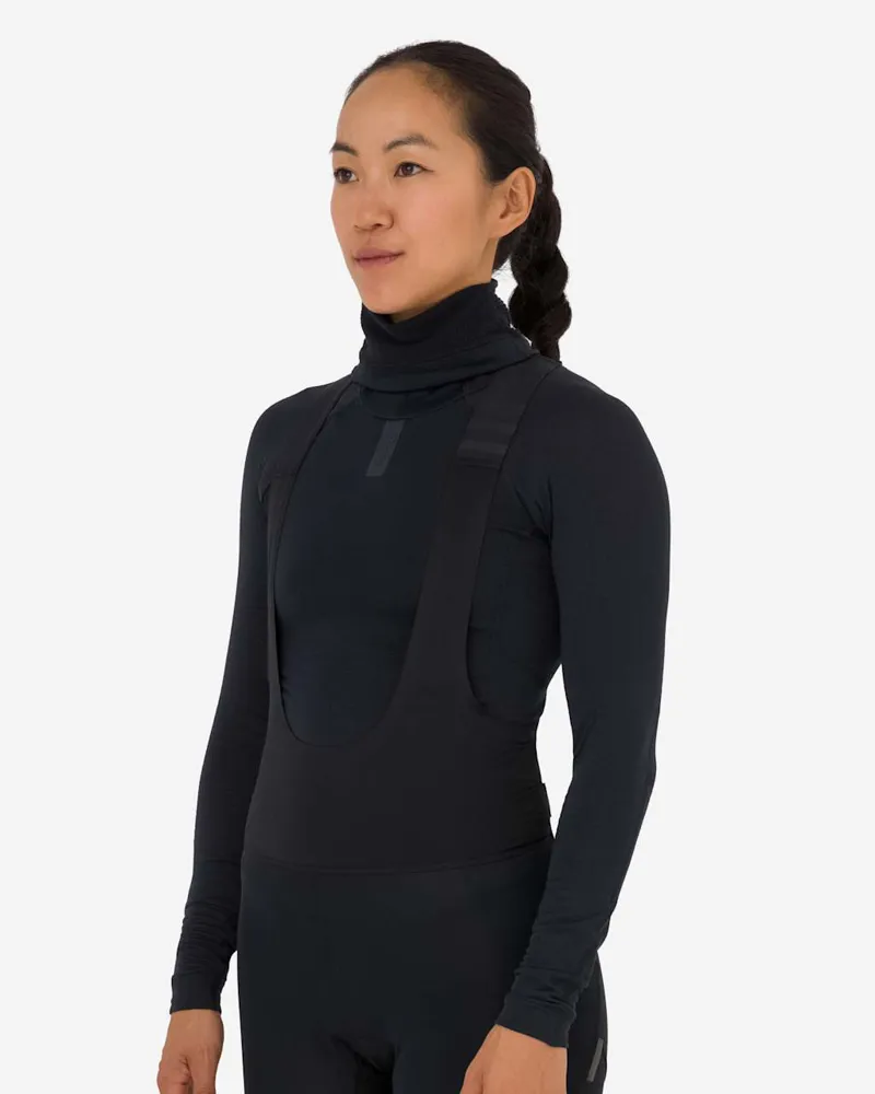 Rapha Women's Long Sleeve Thermal Base Layer in Black/Black-3